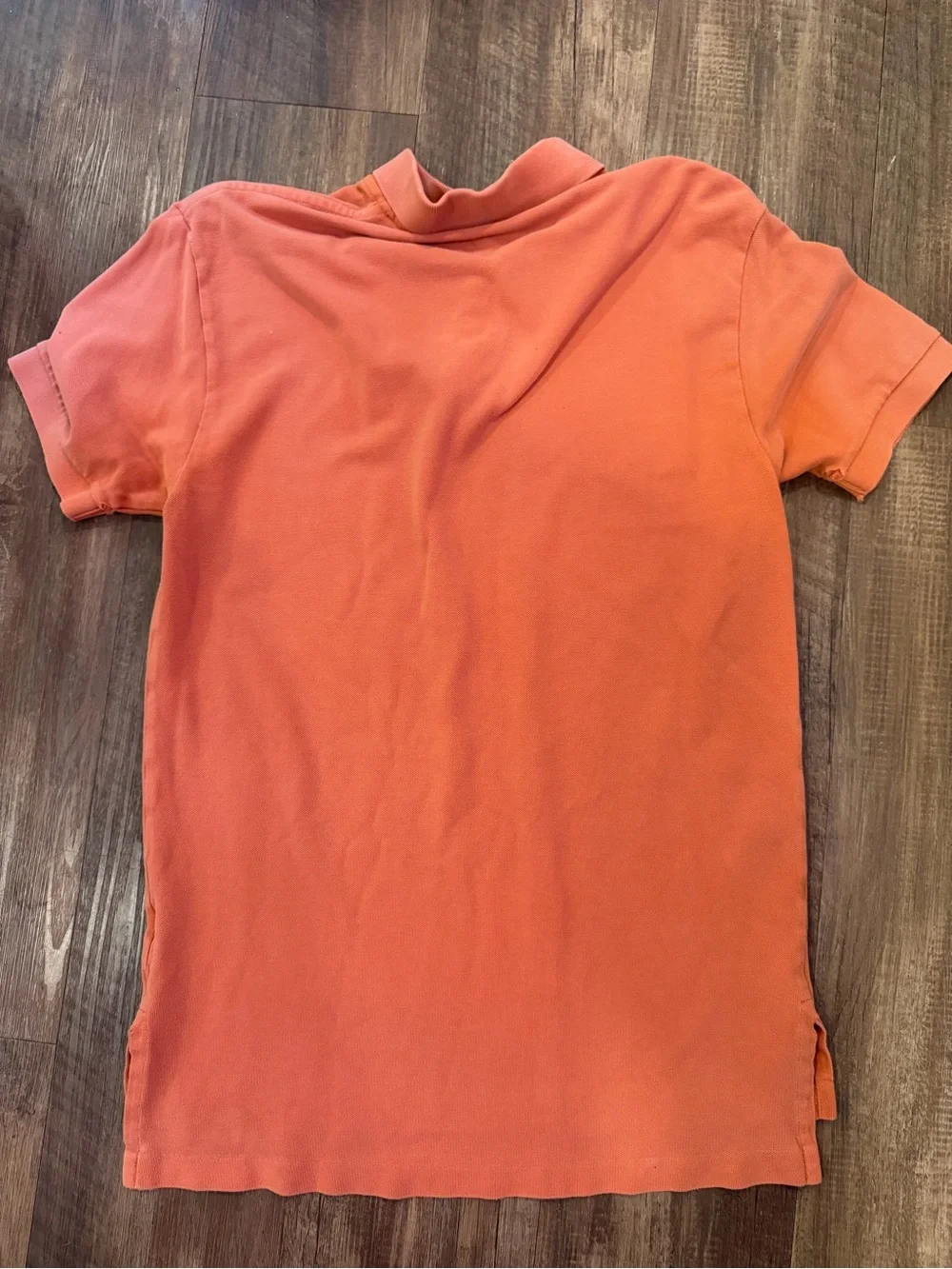 Ralph Lauren Orange Short-Sleeve Polo with Green Pony